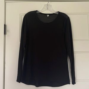 Old Navy Activewear Go Dry Longsleeve Top Black Medium